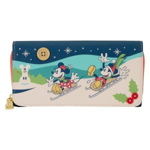 DISNEY – Mickey & Minnie Holiday – Portefeuille Loungefly